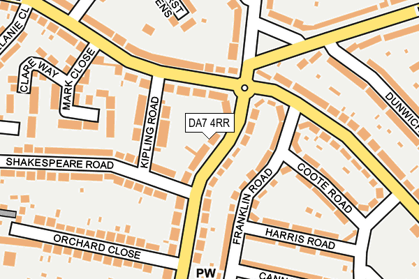 DA7 4RR map - OS OpenMap – Local (Ordnance Survey)