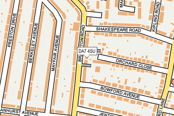 DA7 4SU map - OS OpenMap – Local (Ordnance Survey)