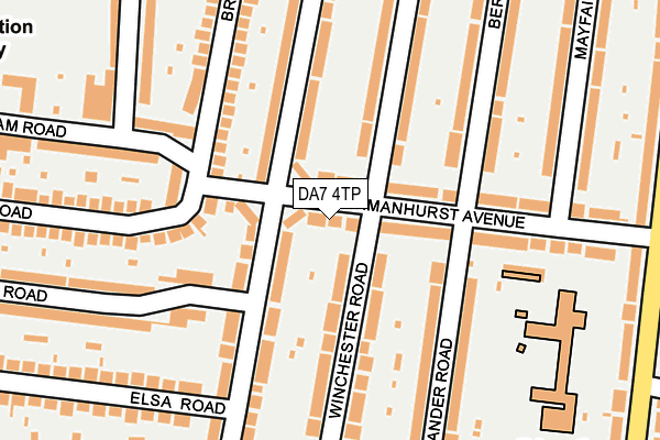 DA7 4TP map - OS OpenMap – Local (Ordnance Survey)