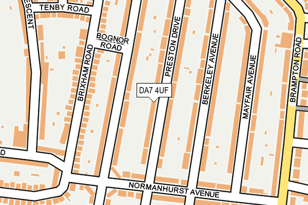 DA7 4UF map - OS OpenMap – Local (Ordnance Survey)