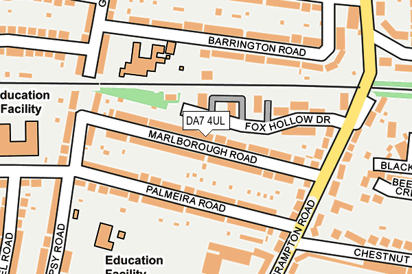 DA7 4UL map - OS OpenMap – Local (Ordnance Survey)