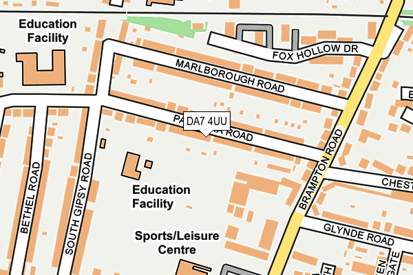 DA7 4UU map - OS OpenMap – Local (Ordnance Survey)