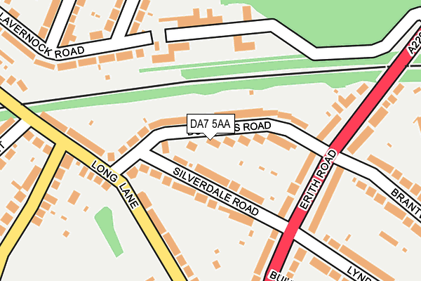 DA7 5AA map - OS OpenMap – Local (Ordnance Survey)