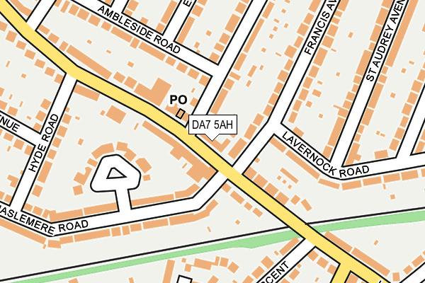 DA7 5AH map - OS OpenMap – Local (Ordnance Survey)