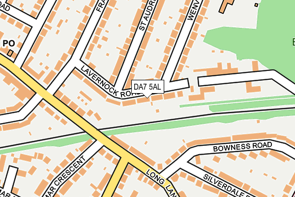 DA7 5AL map - OS OpenMap – Local (Ordnance Survey)