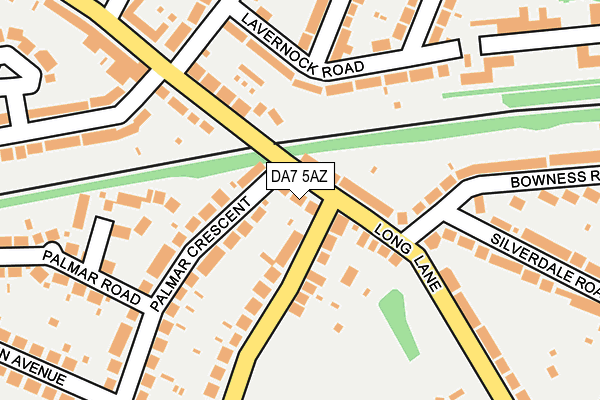 DA7 5AZ map - OS OpenMap – Local (Ordnance Survey)