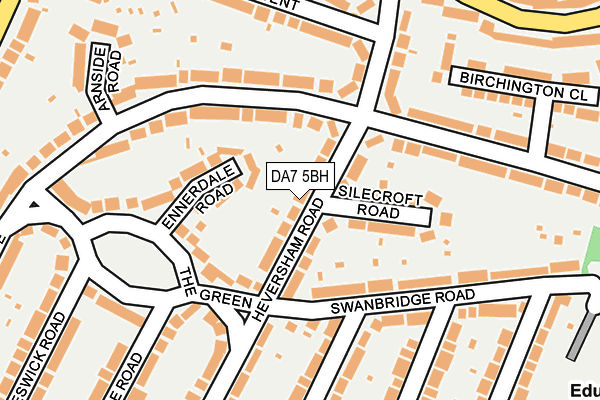 DA7 5BH map - OS OpenMap – Local (Ordnance Survey)