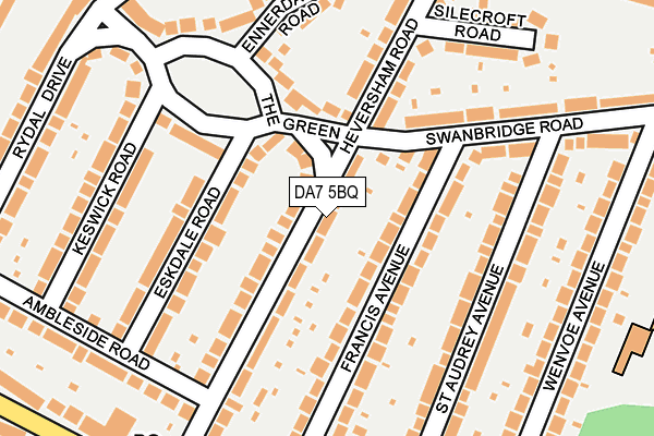 DA7 5BQ map - OS OpenMap – Local (Ordnance Survey)