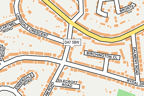 DA7 5BW map - OS OpenMap – Local (Ordnance Survey)