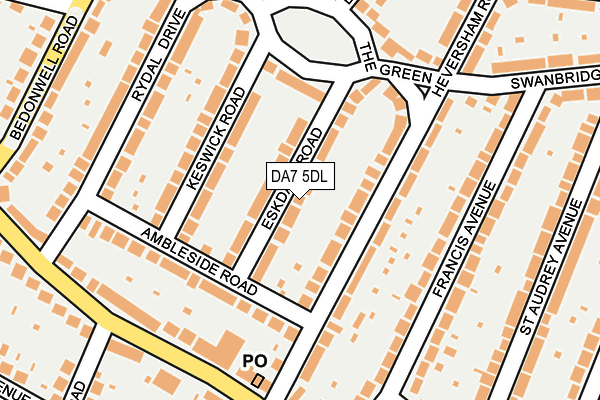 DA7 5DL map - OS OpenMap – Local (Ordnance Survey)