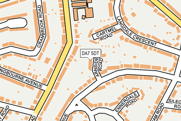 DA7 5DT map - OS OpenMap – Local (Ordnance Survey)