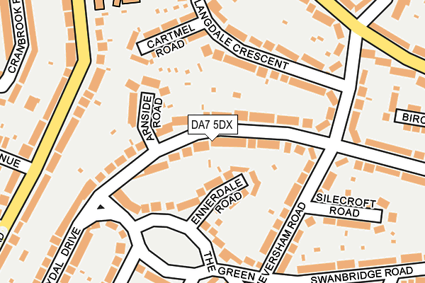 DA7 5DX map - OS OpenMap – Local (Ordnance Survey)