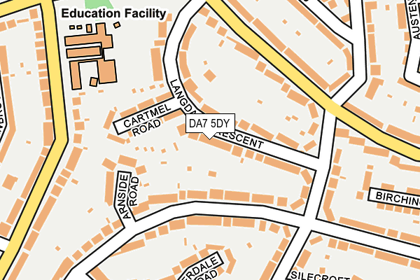 DA7 5DY map - OS OpenMap – Local (Ordnance Survey)