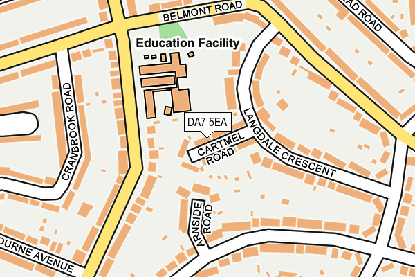 DA7 5EA map - OS OpenMap – Local (Ordnance Survey)