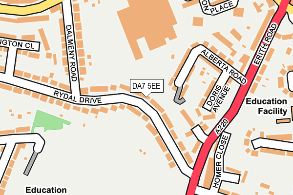 DA7 5EE map - OS OpenMap – Local (Ordnance Survey)