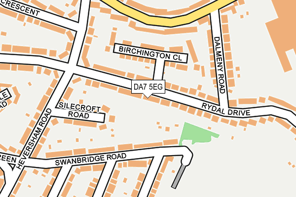 DA7 5EG map - OS OpenMap – Local (Ordnance Survey)