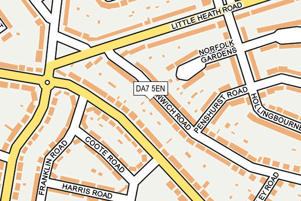 DA7 5EN map - OS OpenMap – Local (Ordnance Survey)