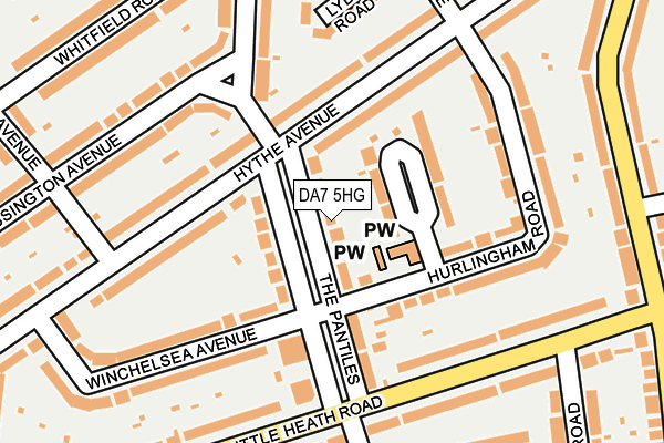 DA7 5HG map - OS OpenMap – Local (Ordnance Survey)