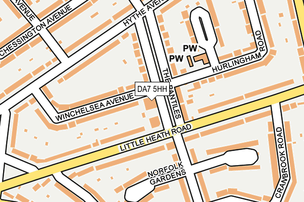 DA7 5HH map - OS OpenMap – Local (Ordnance Survey)