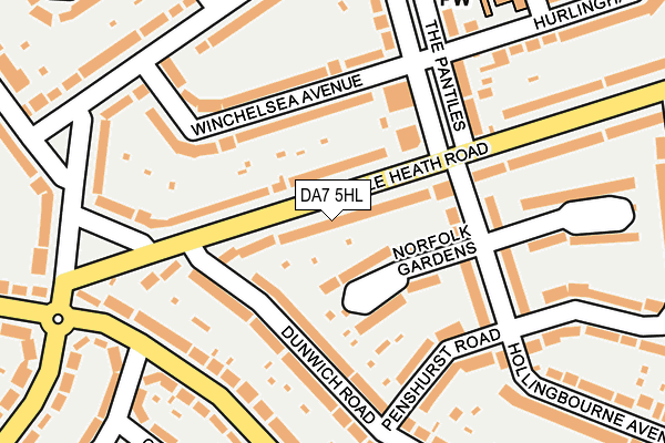 DA7 5HL map - OS OpenMap – Local (Ordnance Survey)