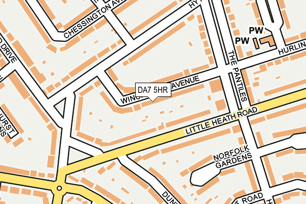 DA7 5HR map - OS OpenMap – Local (Ordnance Survey)