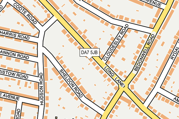 DA7 5JB map - OS OpenMap – Local (Ordnance Survey)