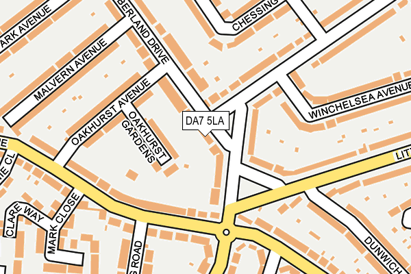 DA7 5LA map - OS OpenMap – Local (Ordnance Survey)