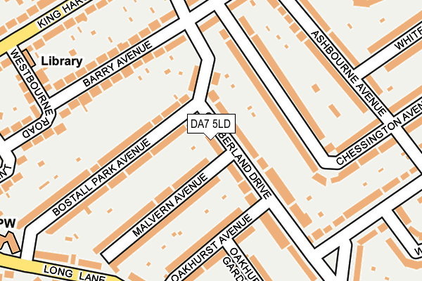 DA7 5LD map - OS OpenMap – Local (Ordnance Survey)