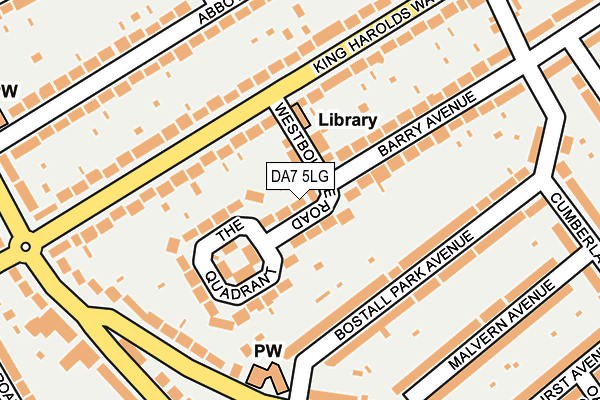 DA7 5LG map - OS OpenMap – Local (Ordnance Survey)
