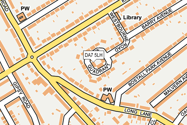 DA7 5LH map - OS OpenMap – Local (Ordnance Survey)