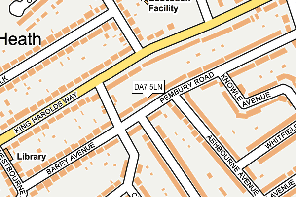 DA7 5LN map - OS OpenMap – Local (Ordnance Survey)