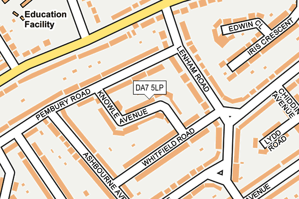 DA7 5LP map - OS OpenMap – Local (Ordnance Survey)