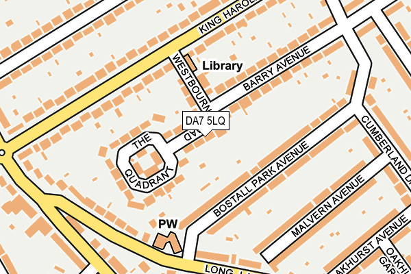 DA7 5LQ map - OS OpenMap – Local (Ordnance Survey)
