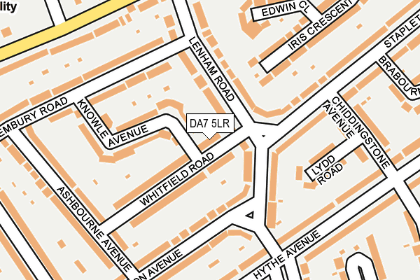 DA7 5LR map - OS OpenMap – Local (Ordnance Survey)