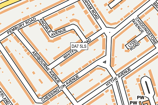 DA7 5LS map - OS OpenMap – Local (Ordnance Survey)