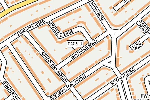 DA7 5LU map - OS OpenMap – Local (Ordnance Survey)