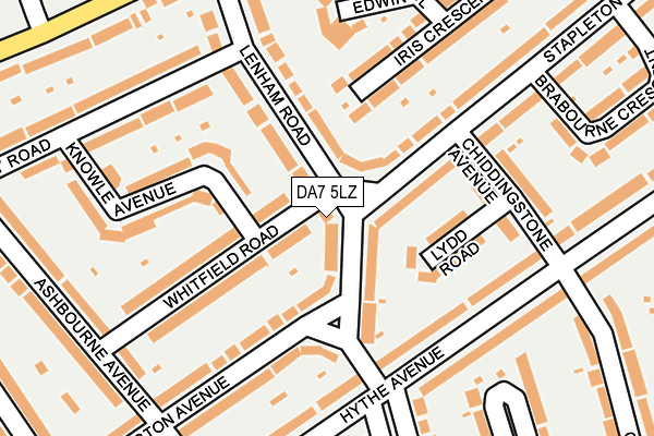 DA7 5LZ map - OS OpenMap – Local (Ordnance Survey)