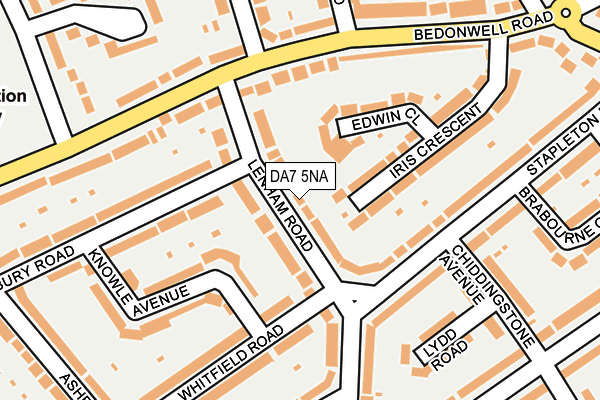 DA7 5NA map - OS OpenMap – Local (Ordnance Survey)