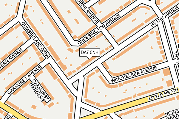 DA7 5NH map - OS OpenMap – Local (Ordnance Survey)
