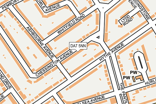 DA7 5NN map - OS OpenMap – Local (Ordnance Survey)