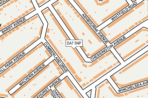 DA7 5NP map - OS OpenMap – Local (Ordnance Survey)