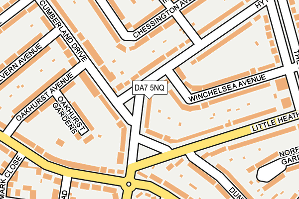 DA7 5NQ map - OS OpenMap – Local (Ordnance Survey)