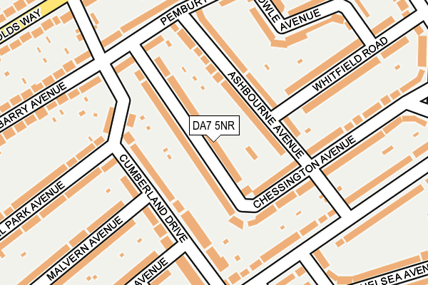 DA7 5NR map - OS OpenMap – Local (Ordnance Survey)