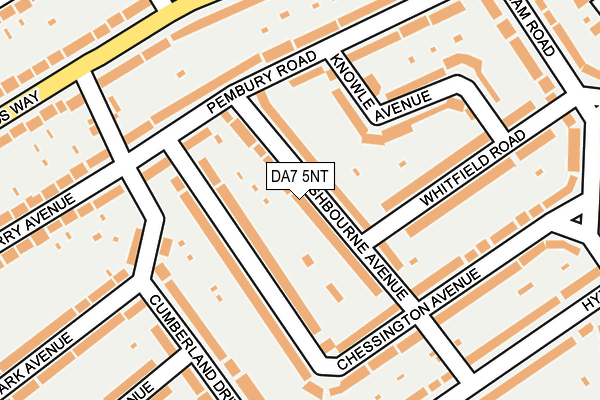 DA7 5NT map - OS OpenMap – Local (Ordnance Survey)