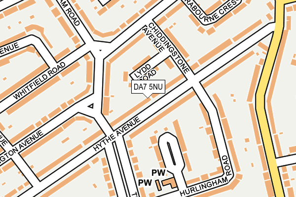 DA7 5NU map - OS OpenMap – Local (Ordnance Survey)