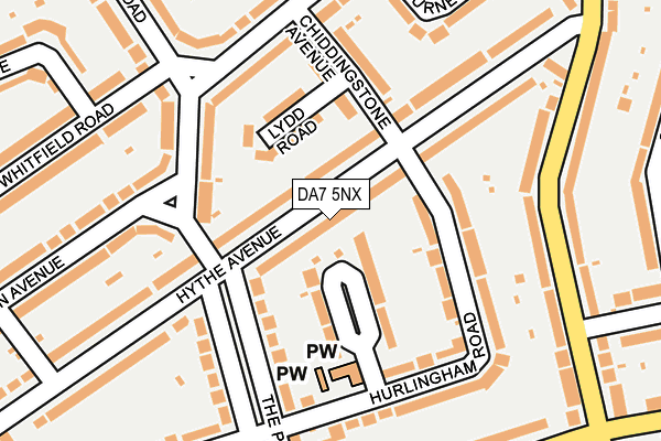 DA7 5NX map - OS OpenMap – Local (Ordnance Survey)