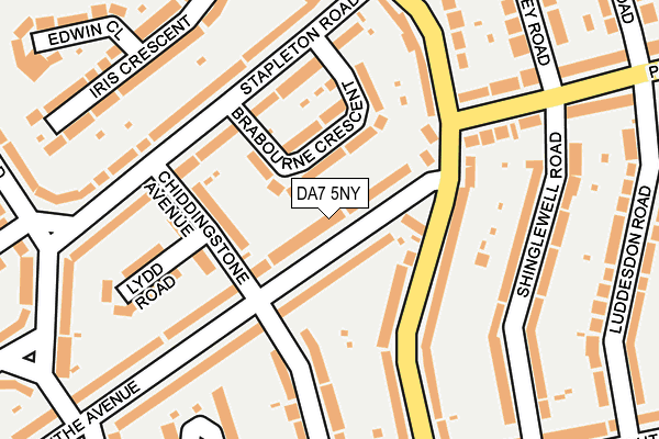 DA7 5NY map - OS OpenMap – Local (Ordnance Survey)