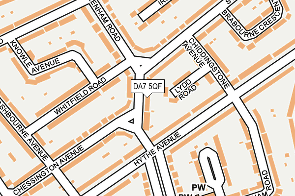 DA7 5QF map - OS OpenMap – Local (Ordnance Survey)