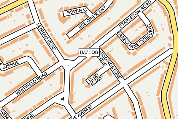 DA7 5QG map - OS OpenMap – Local (Ordnance Survey)