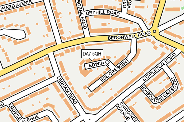 DA7 5QH map - OS OpenMap – Local (Ordnance Survey)